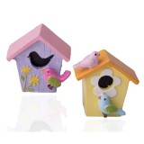 QX IMPEX KFT IRIS dekor műgyanta madárház színes 2 szín 5x5,5cm (46850)