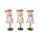 QX IMPEX KFT IRIS dekor műgyanta tündér tulipán ruha 3 szortiment 11,6cm (46902)