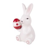 QX IMPEX KFT IRIS dekor porcelán nyúl fehér piros tojással (182346)
