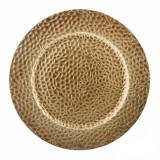 QX IMPEX KFT Iris dekor tálca kör 33cm bőr hatású