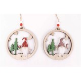 QX IMPEX KFT IRIS fa akasztós gömbdísz, orrszakáll fenyővel, 2 féle 12 x 13 cm