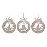 QX IMPEX KFT Iris fa kopogtató gyertya gömb mc. 15 cm