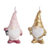 QX IMPEX KFT IRIS gyertya orrmanó rózsaszín, arany 6x4,4x11cm (436663)