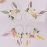 QX IMPEX KFT IRIS hajpánt nyuszifül+virág 4 féle szín 24cm