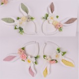 QX IMPEX KFT IRIS hajpánt nyuszifül+virág 4 féle szín 24cm (68894)