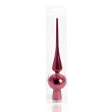 QX IMPEX KFT IRIS karácsonyi dísz, csúcsdísz, pvc dobozban,dísz fényes, piros 26cm (050437)