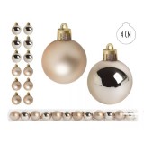 QX IMPEX KFT IRIS karácsonyi dísz, pvc gömb aranysárga 12db 4cm (050390)