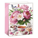 QX IMPEX KFT IRIS matt papírtasak rózsa+tea 18 x 23cm (370479)