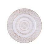 QX IMPEX KFT IRIS műanyag tálca, körös, antik fehér 33 cm