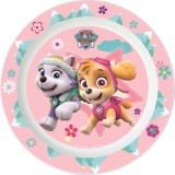 QX Mancs őrjárat: Kislány kutyusok, műanyag lapostányér