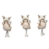 QX Rénszarvas sapkás, szőrmeruhás lány, leültethető - többféle