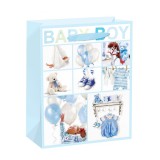 QX Baby Boy ajándéktasak - 26 x 32 cm
