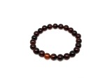 R.M.ékszer Achát sötét barna golyó karkötő 8mm