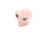 R.M.ékszer Alien fej Rózsakvarc labradorit 8cm
