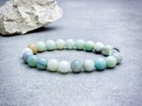 R.M.ékszer Amazonit ásvány karkötő