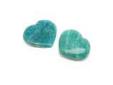R.M.ékszer Amazonit szív 3-3,5cm A (MDG) 2db/csomag
