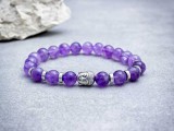 R.M.ékszer Ametiszt Buddha ásvány karkötő