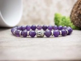 R.M.ékszer Ametiszt Buddha ásvány karkötő