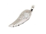 R.M.ékszer Angyalszárny fém medál hegyikristály 15x45mm