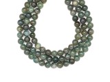 R.M.ékszer Apatit zöld golyó 8-9mm – ékszerkészítő alapanyag (füzér)