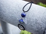 R.M.ékszer Ásvány karkötők Nyitottság angyal lápisz lazuli microcord karkötő