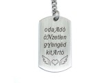 R.M.ékszer Az én anyám egy angyal acél medálos kulcstartó