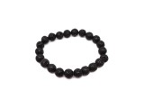 R.M.ékszer Bazalt hólyagos golyó karkötő 8-9mm