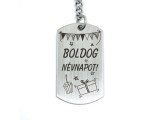 R.M.ékszer Boldog névnapot acél medálos kulcstartó