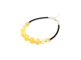 R.M.ékszer Borostyán kerekített sárga karkötő
