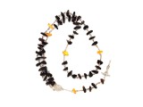 R.M.ékszer Borostyán sötét barna splitter rózsafüzér