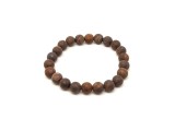 R.M.ékszer Bronzit matt ásvány karkötő golyós 8mm