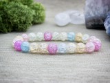 R.M.ékszer Candy roppantott hegyikristály ásvány karkötő