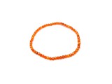 R.M.ékszer Cirkon fazettált vil narancs golyó karkötő 3mm