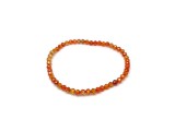 R.M.ékszer Cirkon fazettált világos narancs golyó karkötő 4mm