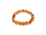 R.M.ékszer Citrin madeira golyó karkötő 11-12mm