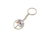 R.M.ékszer Életfa drótos Fluorit kulcstartó 3cm