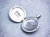 R.M.ékszer EmlékKör személyre szabott gravírozható fényképtartós acél medál