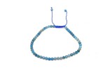 R.M.ékszer Fazettált apatit golyós ásvány karkötő csúszócsomóval 4–5mm