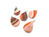 R.M.ékszer Felezett csepp med Jáspis polikr 2,5x3,5-4cm (MDG)