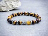 R.M.ékszer Fenséges tigrisszem Buddha ásvány karkötő