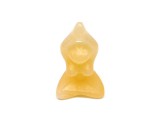 R.M.ékszer Figura Kalcit narancs jógini 4cm