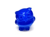 R.M.ékszer Figura Üveg kék bagoly 4cm