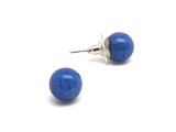 R.M.ékszer Fülbevaló golyó aventurin kék 10-10,5mm