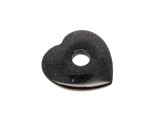 R.M.ékszer Goldstone kék fánk szív 40x40mm