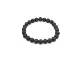 R.M.ékszer Goldstone kék matt ásvány karkötő golyós 8mm