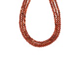 R.M.ékszer Goldstone vörös fazettált golyó AB 3-4mm– ékszerkészítő alapanyag (füzér)