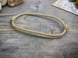 R.M.ékszer Gondoskodás barna paracord karkötő