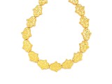 R.M.ékszer Hematit Fatima keze arany 11x13 mm, ~38 cm – ásványfüzér, ékszer alapanyag