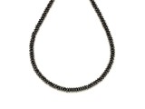 R.M.ékszer Hematit fazettált korong 3x1,5 mm, ~38 cm – ásványfüzér, ékszer alapanyag