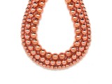 R.M.ékszer Hematit golyó rose gold 8mm– ékszerkészítő alapanyag (füzér)